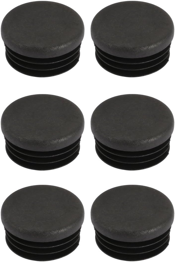 6 Pcs Chair Table Leg Plastic Cap Round Tube Insert Fit 28mm Pipe Outer Dia