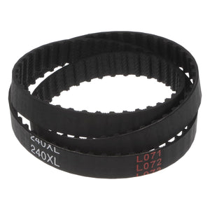 Cinghia di timing 240XL 037 a 120 denti in gomma, con larghezza 0.37", passo 0.20", cinghia motrice industriale