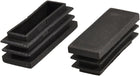 Tappi di riempimento in plastica rettangolari per tubi 20x50mm 2 pezzi