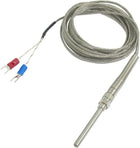 K Type 50x5mm 500C Probe Thermocouple Temperature Sensor Cable 9.8ft 3 Meters