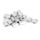 5/16-inchWire Rope Aluminum Sleeves Clip Fitting Cable Crimps 20pcs
