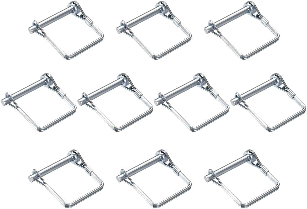 Shaft Locking Pin - 6mm x 45mm Coupler Pin for Farm Trailers Wagons Lawn Garden in Square 10Pcs