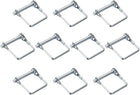 Shaft Locking Pin - 6mm x 45mm Coupler Pin for Farm Trailers Wagons Lawn Garden in Square 10Pcs