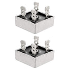 KBPC1510 1000V 15A Single Phase Bridge Rectifier Half-Wave Gray 2Pcs
