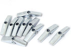 50mm Length M5 Female Thread Spring Loaded Hollow Wall Anchor Wing Nuts 10 Pcs