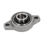 a15011600ux0134 FL002 Zinc Alloy 15mm Bore Self Aligning Pillow Block Bearing Flange, Zinc Plated, Metal