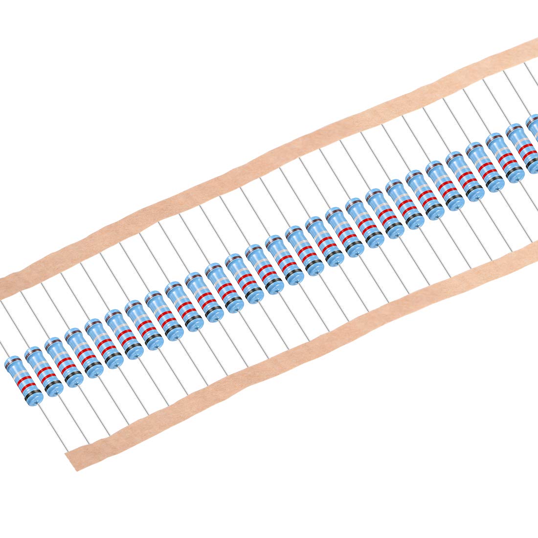 30Pcs 0.22 Ohm Resistor, 1W 1% Tolerance Metal Film Resistors, Lead, 5 Bands for DIY Electronic Projects and Experiments