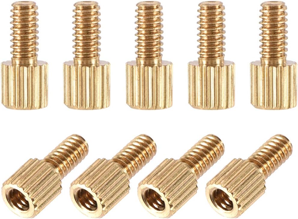 M2x3mm+4mm Male-Female Brass Cylinder Knurled PCB Motherboard Spacer Standoff for FPV Drone Quadcopter, Computer & Circuit Board 110pcs