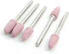 3mm Shank 6mm Pink Mounted Points Grinding Heads Stone 5 Pcs