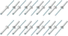 20 Pcs 4mm x 25mm Aluminum/Steel Open End Blind Rivets
