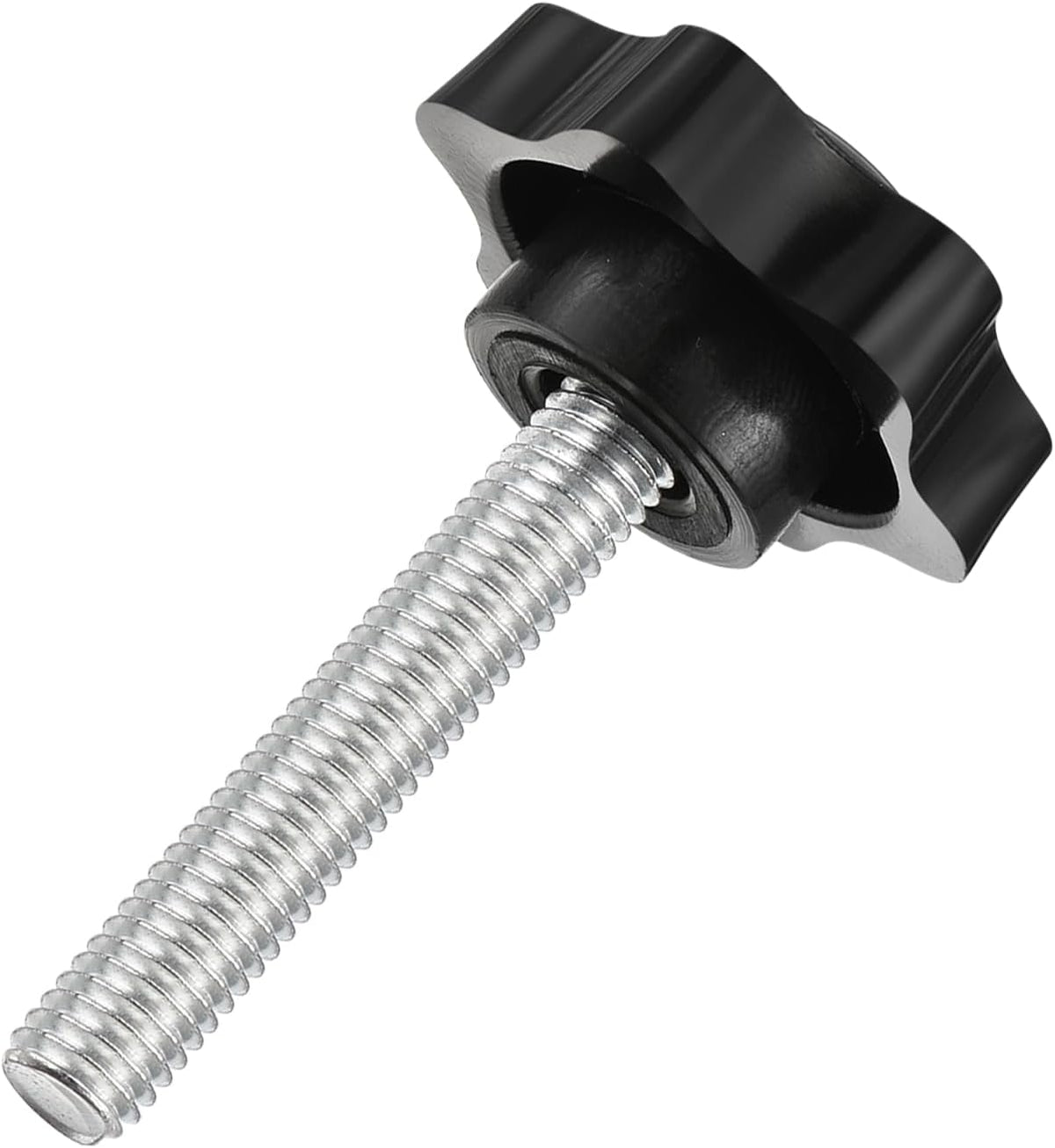 1Pcs Star Knobs, M8x45mm Plastic Hex Shaped Clamping Handle Screw Knobs, Hand Tightening Star Screw Knobs for Machinery Umbrella Base Replacement