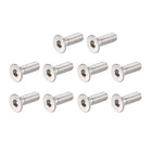 M3 x 10mm Metric Hex Socket Countersunk Flat Head Screw Bolts 100PCS