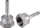 304 Stainless Steel Hose Barb Fitting Coupler, 8mm Barb x G1/2 Female Thread Pipe Adapter