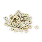 M3x5.5x2mm Zinc Plated Square Machine Screw Nuts Brass Tone 50Pcs
