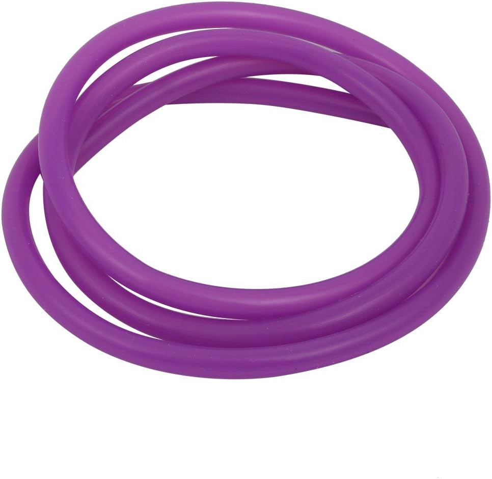 5mm x 7mm High Temp Resistant Silicone Rubber Tube Hose Pipe Purple 1M Length