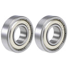 R8ZZ Deep Groove Ball Bearings 1/2"x1-1/8"x5/16" Double Shielded Chrome Steel Z2 2pcs