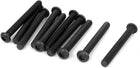 M6 x 50mm Alloy Steel Hex Socket Button Head Screws Black 10 PCS