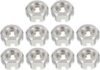 M10 x 1.5mm Pitch 304 Stainless Steel Slotted Hex Nuts, Pack of 10