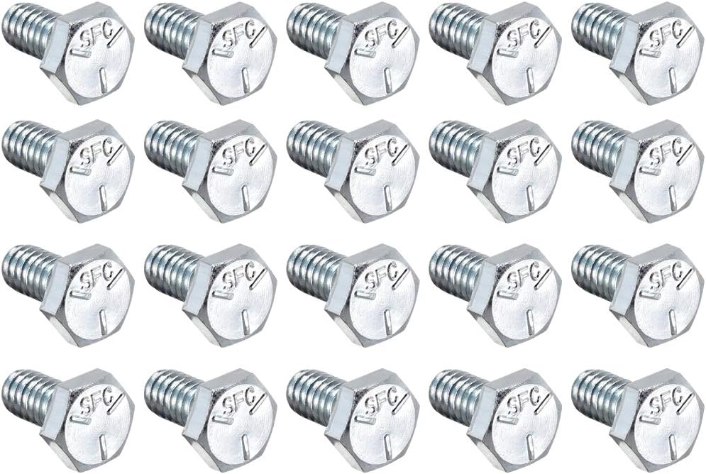 Hex Head Screw Bolts Carbon Steel 1/4"-20x1/2" Fastener Grade 5 UNC 20pcs