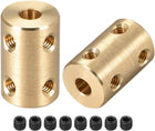 5mm to 5mm Bore Rigid Coupling Set Screw L22XD14 Copper,Shaft Coupler Connector,Motor Accessories,2pcs