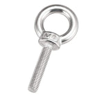 Lifting Eye Bolt M8 x 40mm Male Thread 304 Stainless Steel for Hanging, Pack of 2