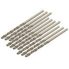 2.2mm Dia 28mm Flute Cobalt High Speed Steel Twist Drill Bit 10pcs
