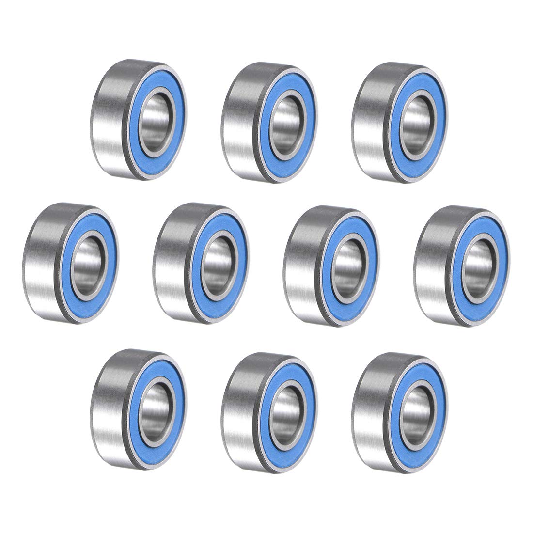 MR115-2RS Chrome Steel Ball Bearing 5x11x4mm Double Sealed Bearings 10pcs