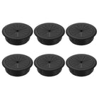 6 Pcs Desk Grommet, 2.36 Inch/60mm Desk Cable Hole Cover, Wire Hole Insert for Home Office Table Cabinet Cord Organizer, Gray