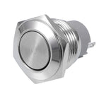 Latching Metal Push Button Switch 16mm Mounting Dia 3A SPST 1NO 2 Terminals