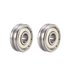 V625ZZ Deep V Groove Guide Ball Bearings 5mmx16mmx5mm Double Metal Shielded (GCr15) Chrome Steel Bearings 2pcs