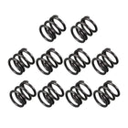 Compression Spring - 1.2mm Wire Dia, 10mm OD, 10mm Free Length Spring Steel Extension Spring,Black,10Pcs