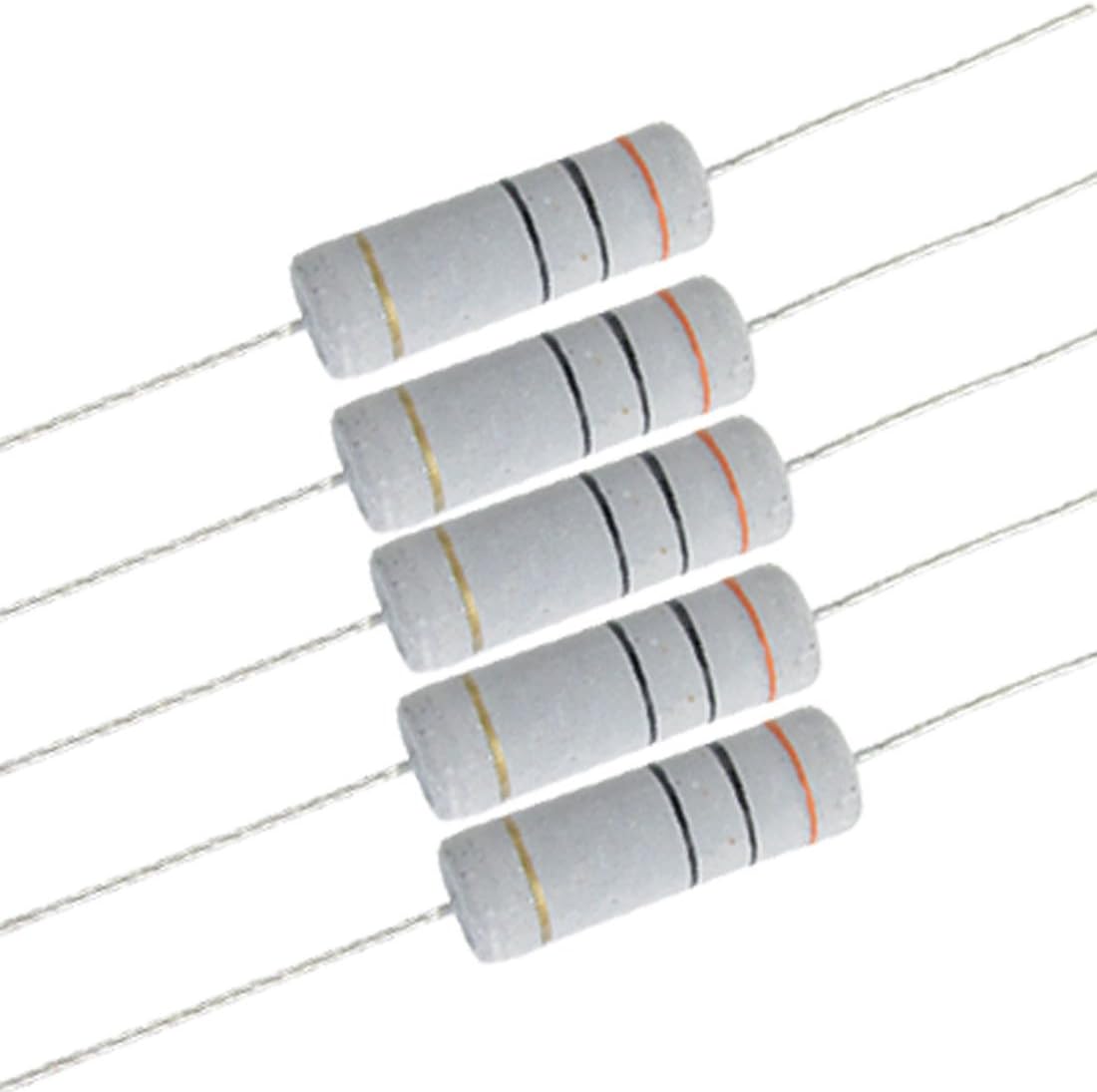 10 x 5W 700V 30 ohm Metal Oxide Film Resistors