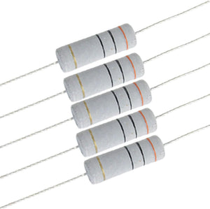 10 x 5W 700V 30 ohm Metal Oxide Film Resistors