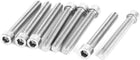 M8 x 60mm 68mm Length Stainless Steel Hex Socket Head Cap Screw Bolt 8pcs