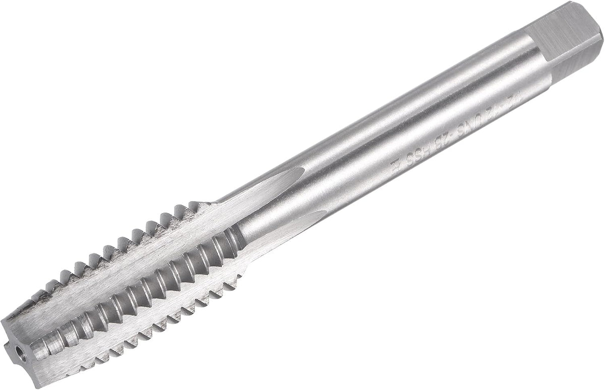 Thread Milling Threading Tap 1/2"-12 UNS, Left Hand Machine HSS (High Speed Steel) 6542 Uncoated 4 Straight Flutes 2B Tolerance Grade