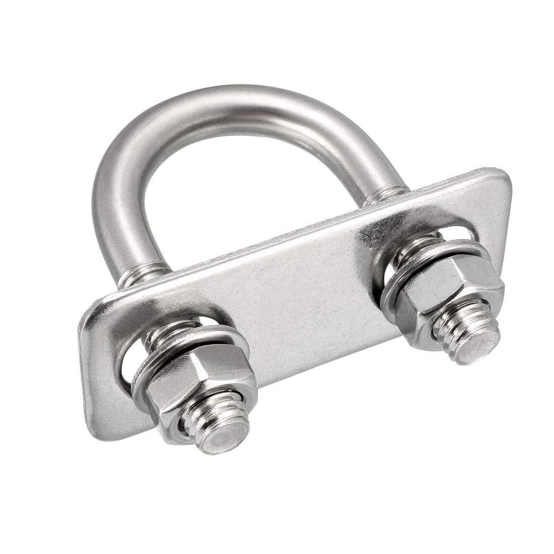 u-Bolts 2Pcs 1.11"(27mm) Inner Width 52mm Length M8 304 Stainless Steel Round U Bolt with Nuts Washers Frame for Boat Trailer Axle