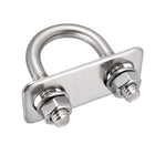 u-Bolts 2Pcs 1.11"(27mm) Inner Width 52mm Length M8 304 Stainless Steel Round U Bolt with Nuts Washers Frame for Boat Trailer Axle