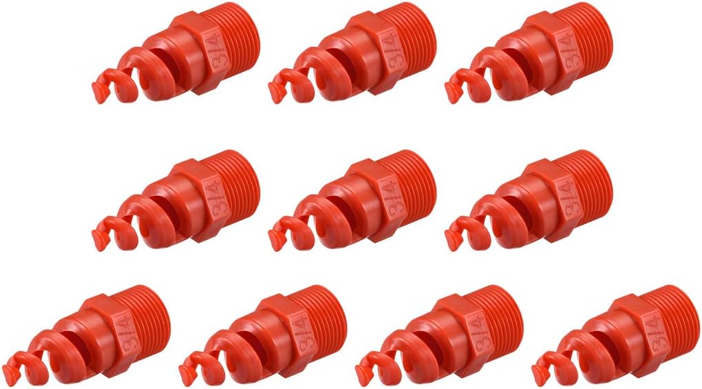 Spiral Cone Atomization Nozzle, 3/4BSPF PP Sprinkler, 10 Pcs