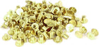 5mmx5mm Brass Plated Chicago Screws Binding Posts Docking Rivet 50pcs