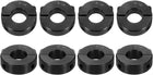 8pcs Double Split Shaft Collar for 9/16" Shaft, Two-Piece Clamping Collar, 1-1/4" OD, 7/16" Width, Black Oxide Steel Lock Collar Clamp, Set Screw Style