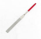 180mm Long Art Craft Flat Diamond File Grinding Tool Red Silver Tone
