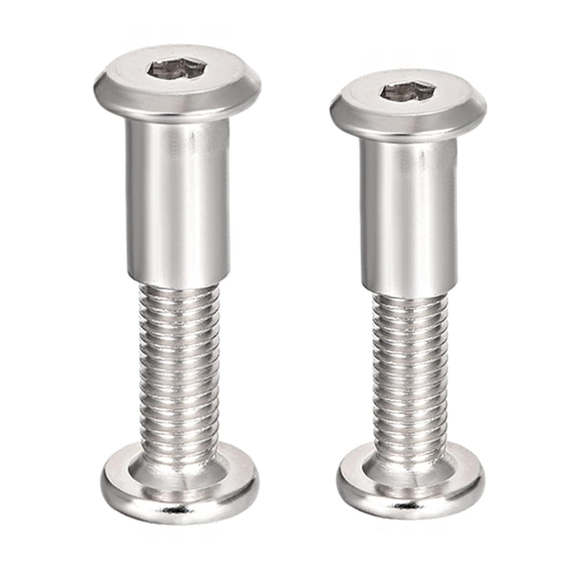 Screw Post, Male M6x16mm and M6x20mm Silver Tone Binding Bolts Carbon Steel Total 20 Sets