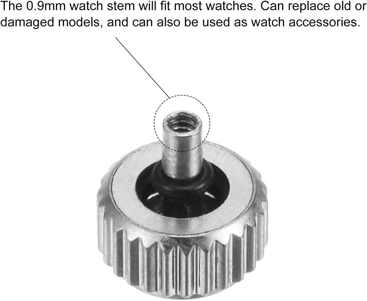 Couronne de montre SUS304 avec tige longue