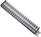 Barrier Terminal Strip Block 660V 20A Dual Rows 20P DIN Rail Base Screw Connector