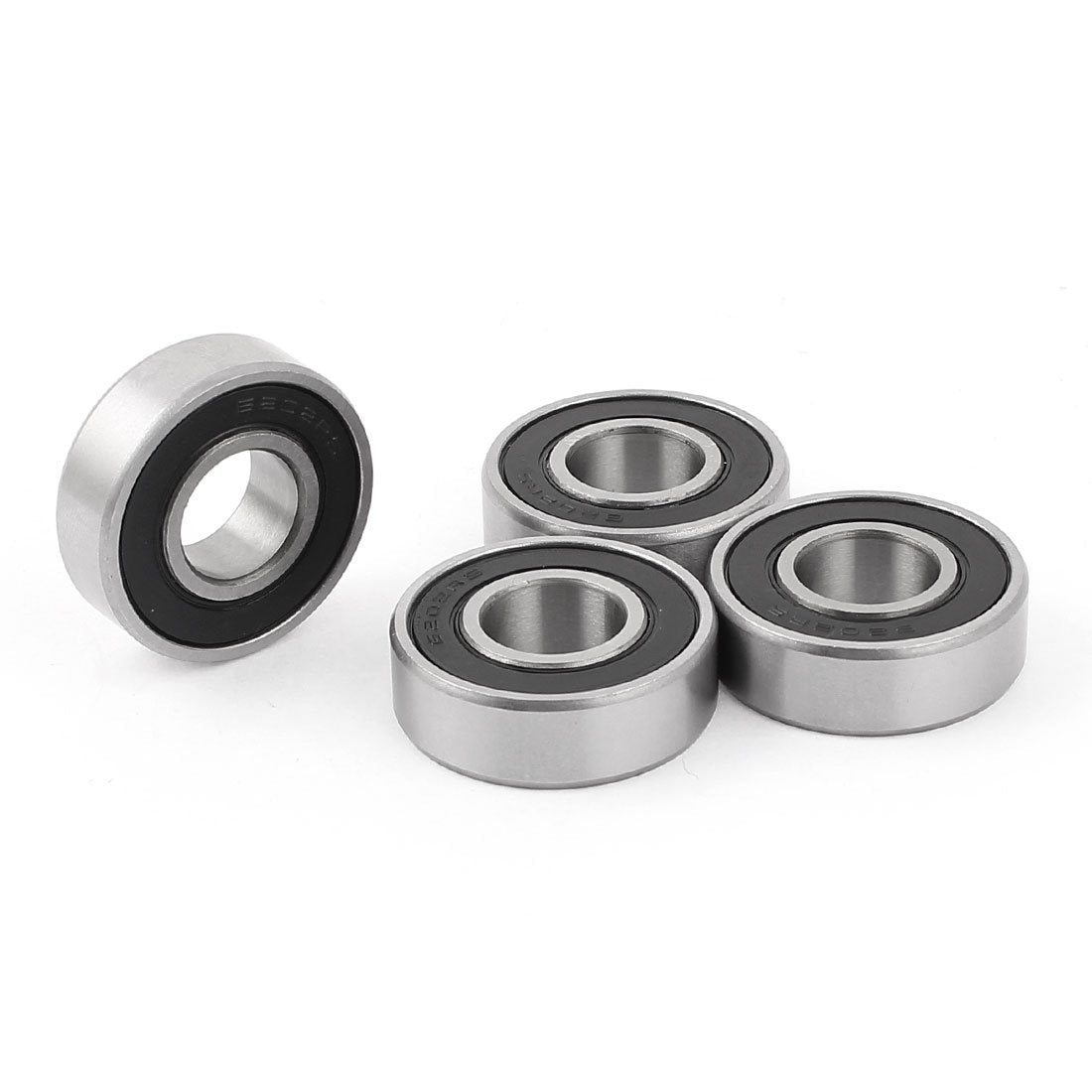 Sealed Skating Deep Groove Ball Bearing 6202RS 15x35x10mm 4Pcs