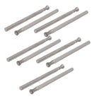 2.35mm Shank 3mm Dia Spherical Concave Head Polishing Mounted Point Bit 10pcs