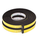 2 Pcs 15mm x 10mm Single Sided Self Adhesive Shockproof Sponge Foam Tape 2M Length