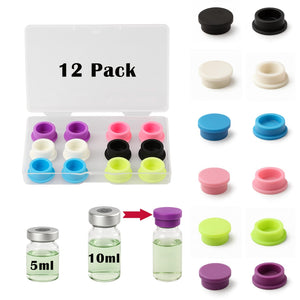 Capsule per peptidi riutilizzabili da 5ml, 10ml, 30ml, coperture a scatto con codici colorati per prevenire le perdite, capsule protettive resistenti all’inquinamento per viali di vetro da 5-100ml, per uso domestico e per laboratori medici.