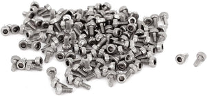 4mm Long M1.4x3mm 0.3mm Pitch Hex Socket Head Cap Screws 100 Pcs