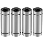 LM10UU Extra Long Linear Ball Bearings, 10mm Bore Dia, 19mm OD, 55mm Length (Pack of 4)